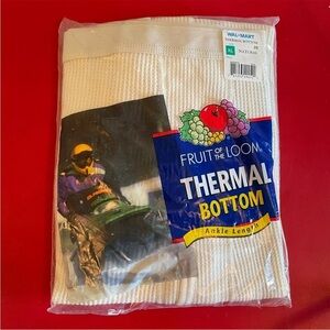 Vintage‎ Fruit of the Loom Men's Thermal Underwear Bottom Ankle Length XL 2001